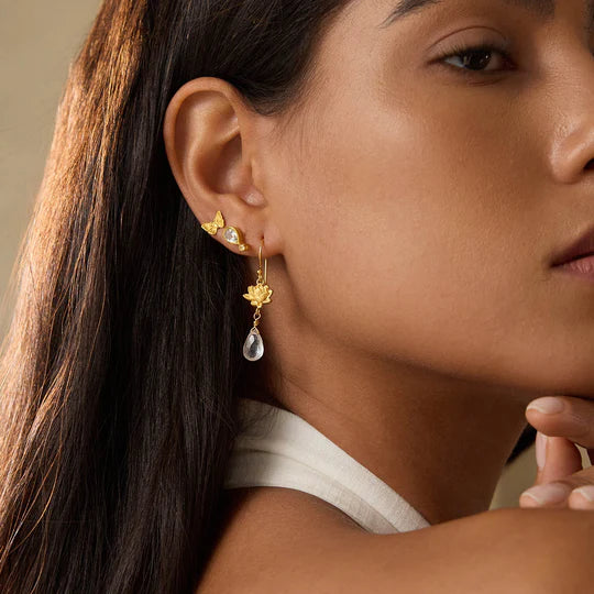 Lotus Crystal Earrings