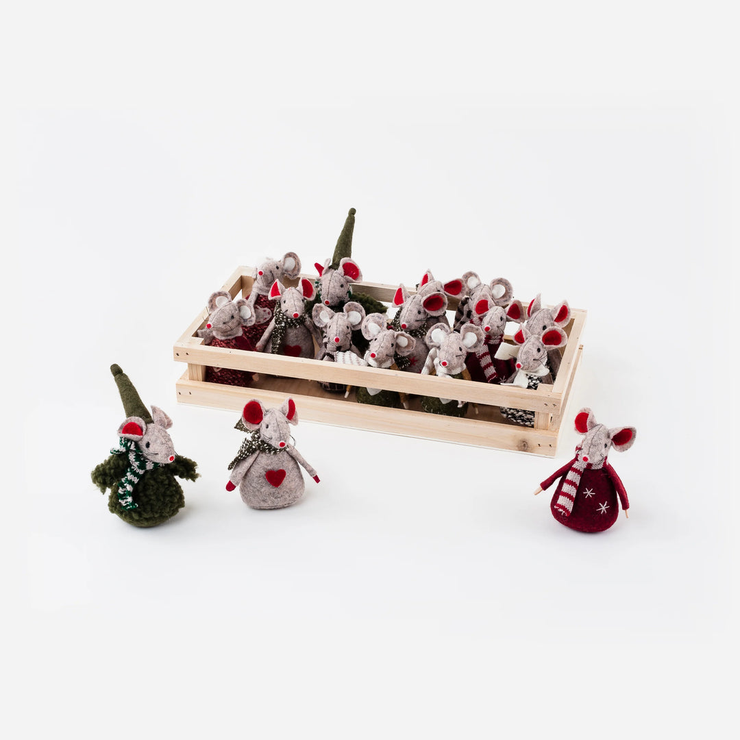 Felt Mouse Ornament