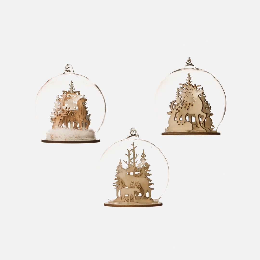Deer, Moose Dome Ornament