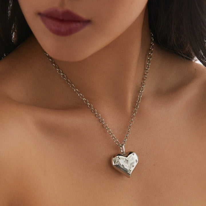 Cosmic XL Heart Necklace