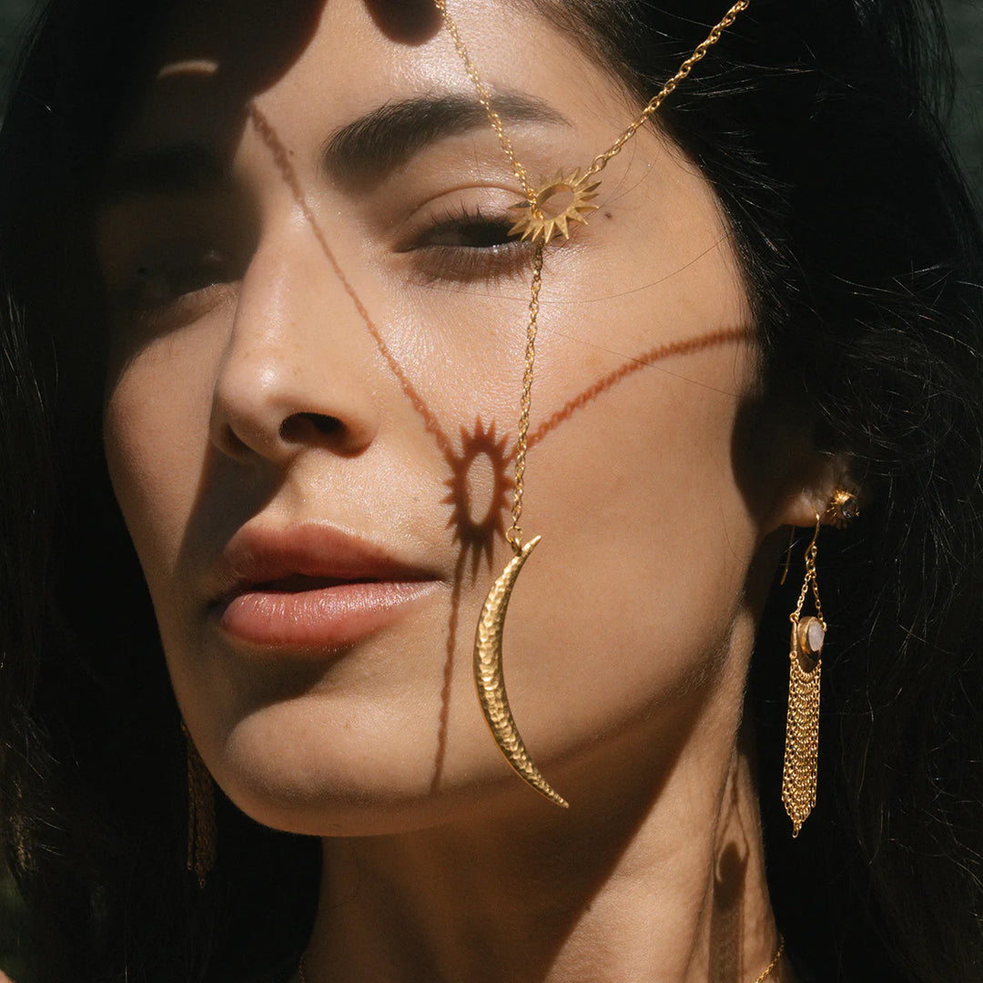 "Dreams Celestial" Sun and Moon Lariat Necklace