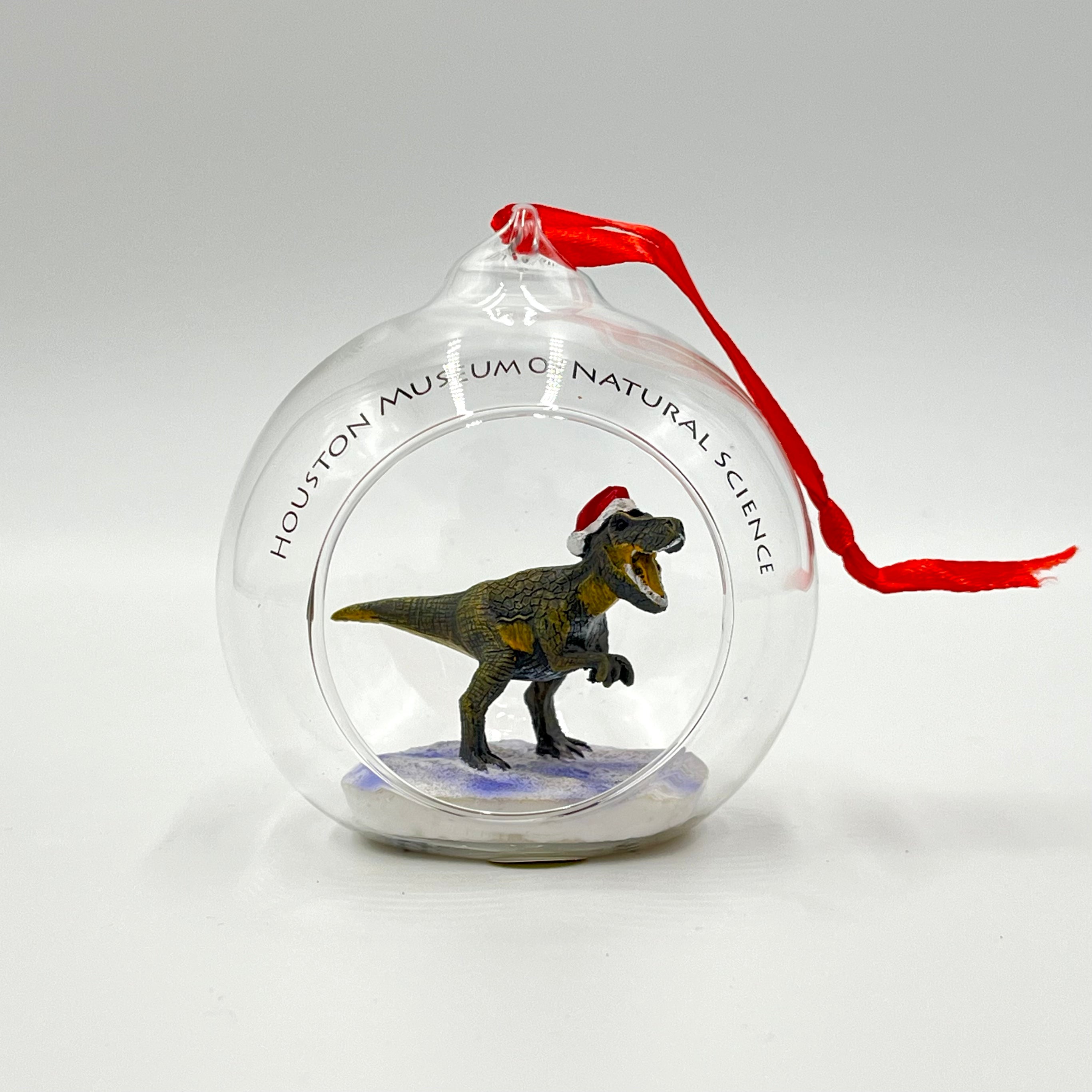 HMNS Festive T. rex Ornament
