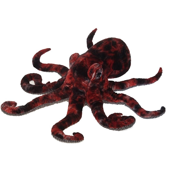 Realistic Red Octopus 16" Plush Toy