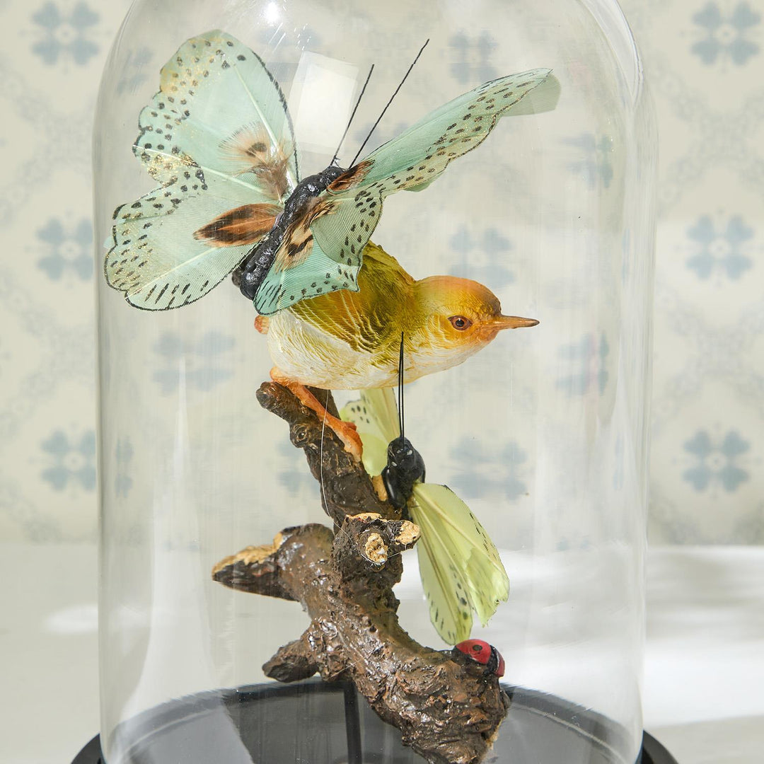 Flora and Fauna Butterfly and Bird Sculpture