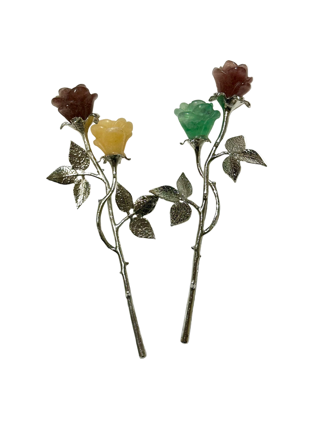 Double Rose Mineral Carving