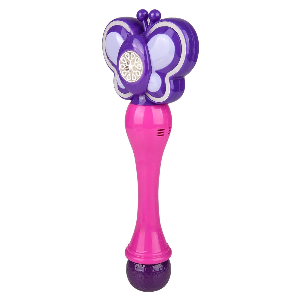 Light Up Neon Butterfly Bubble Wand