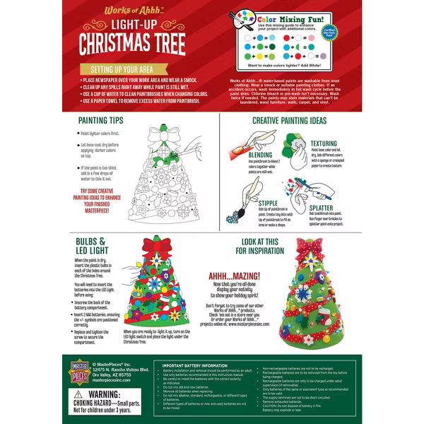 Led Plaster Christmas Tree Decoration Kit