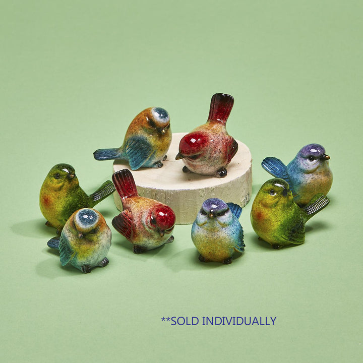 Hand-Painted Bird Figurines