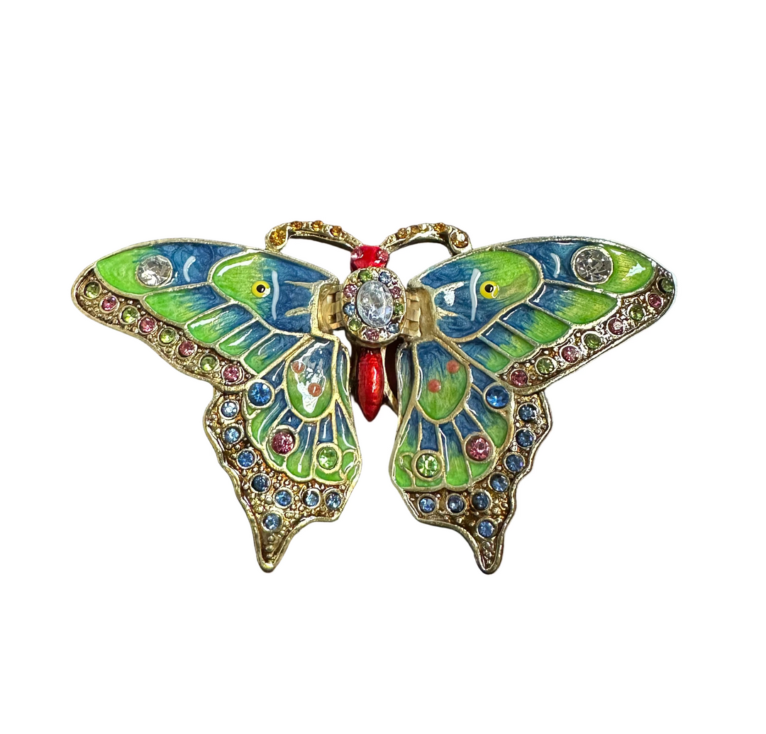 Large Butterfly Trinket Box