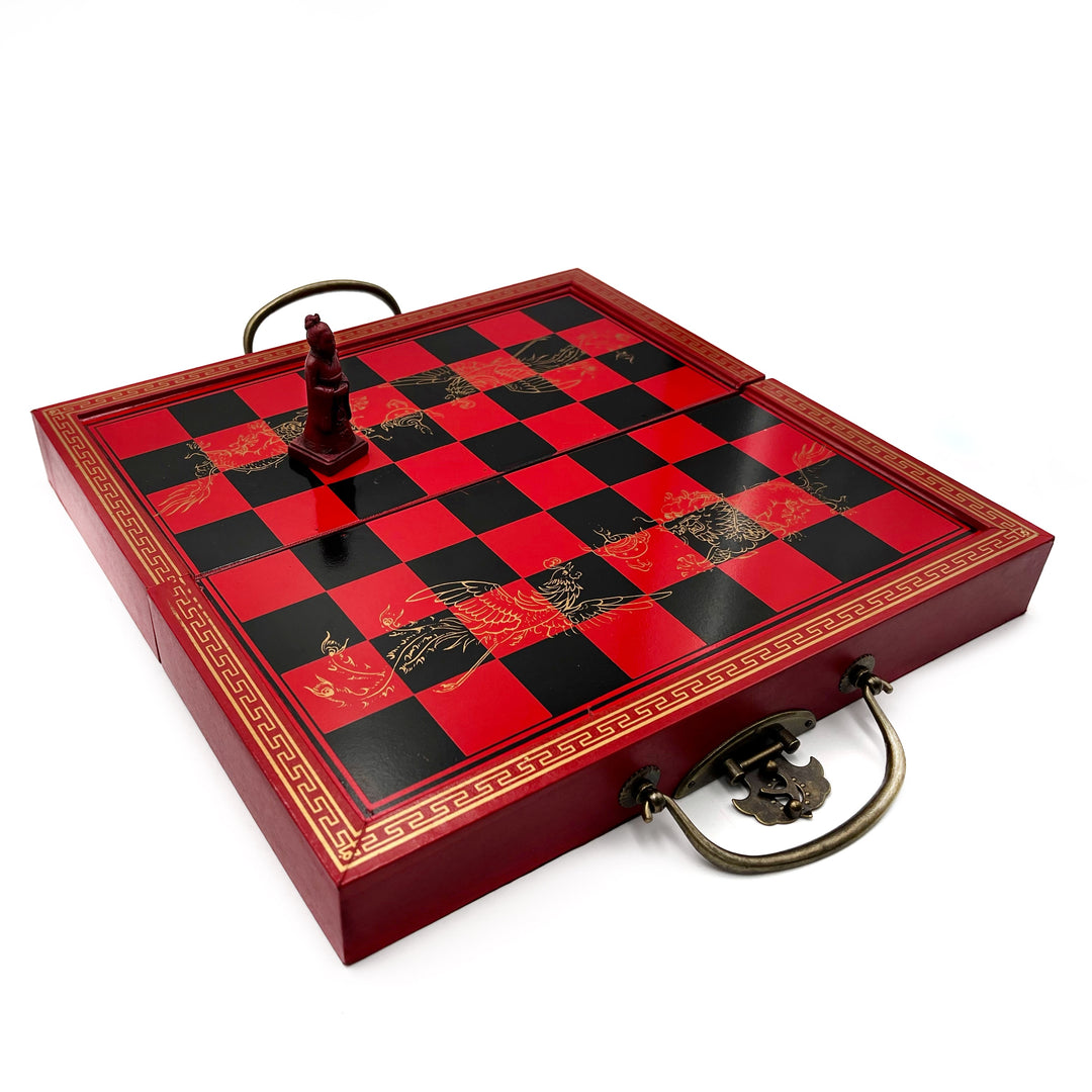 Terracotta Warrior Chess Set and Carrying Case