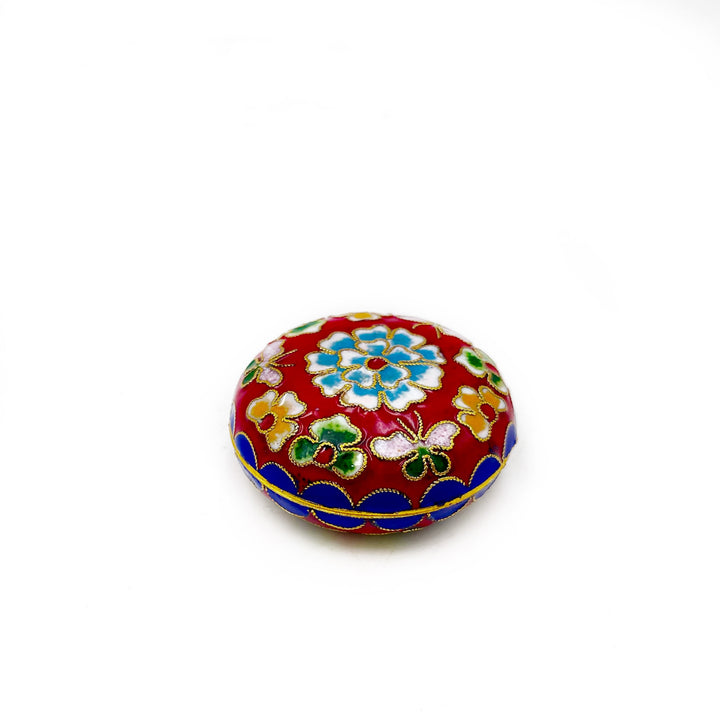 *FINAL SALE* Small Round Cloisonne Box