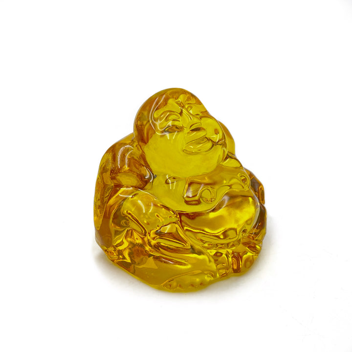 Large Glass Crystal Buddha Paperweight, Assorted Colors