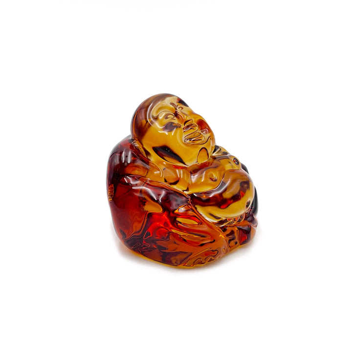 Large Glass Crystal Buddha Paperweight, Assorted Colors