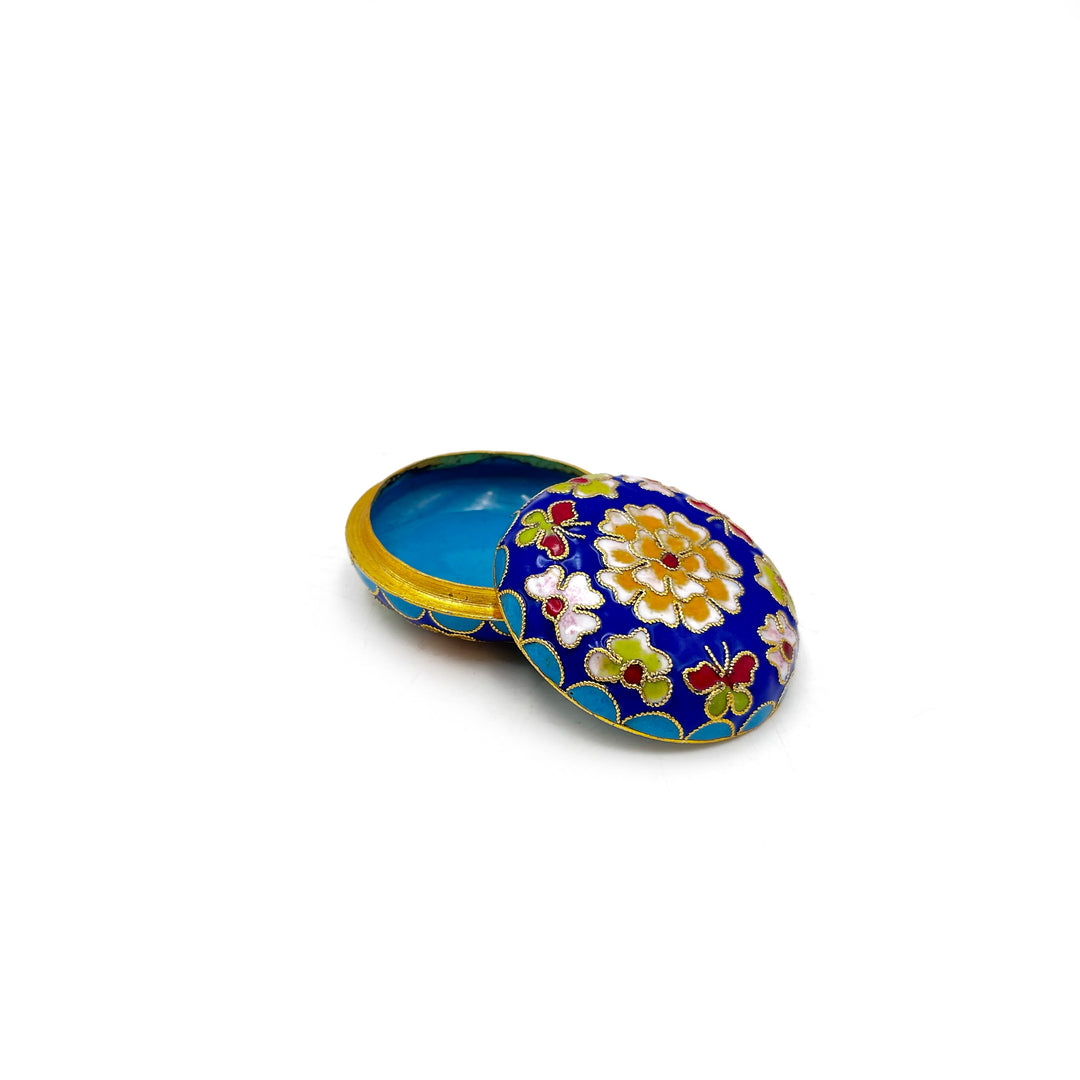*FINAL SALE* Small Round Cloisonne Box