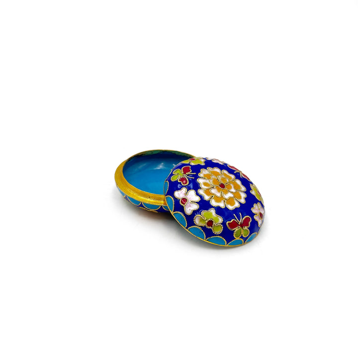 *FINAL SALE* Small Round Cloisonne Box