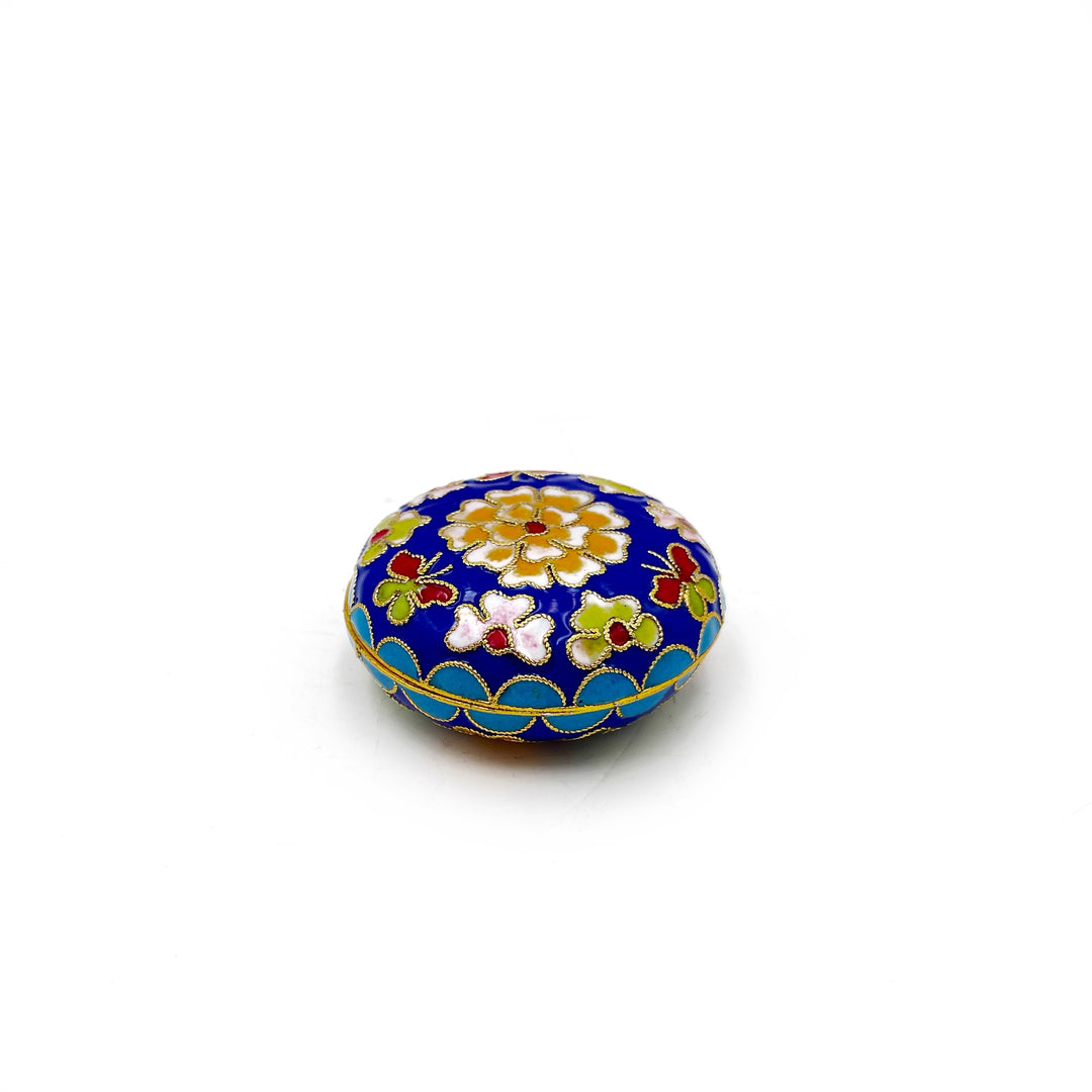 *FINAL SALE* Small Round Cloisonne Box
