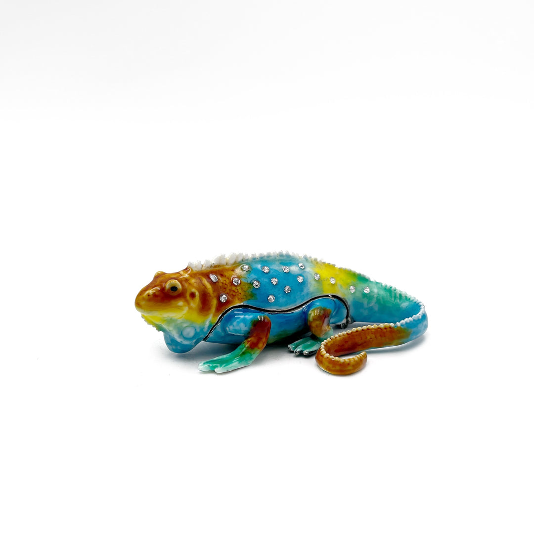 Rainbow Lizard Trinket Box