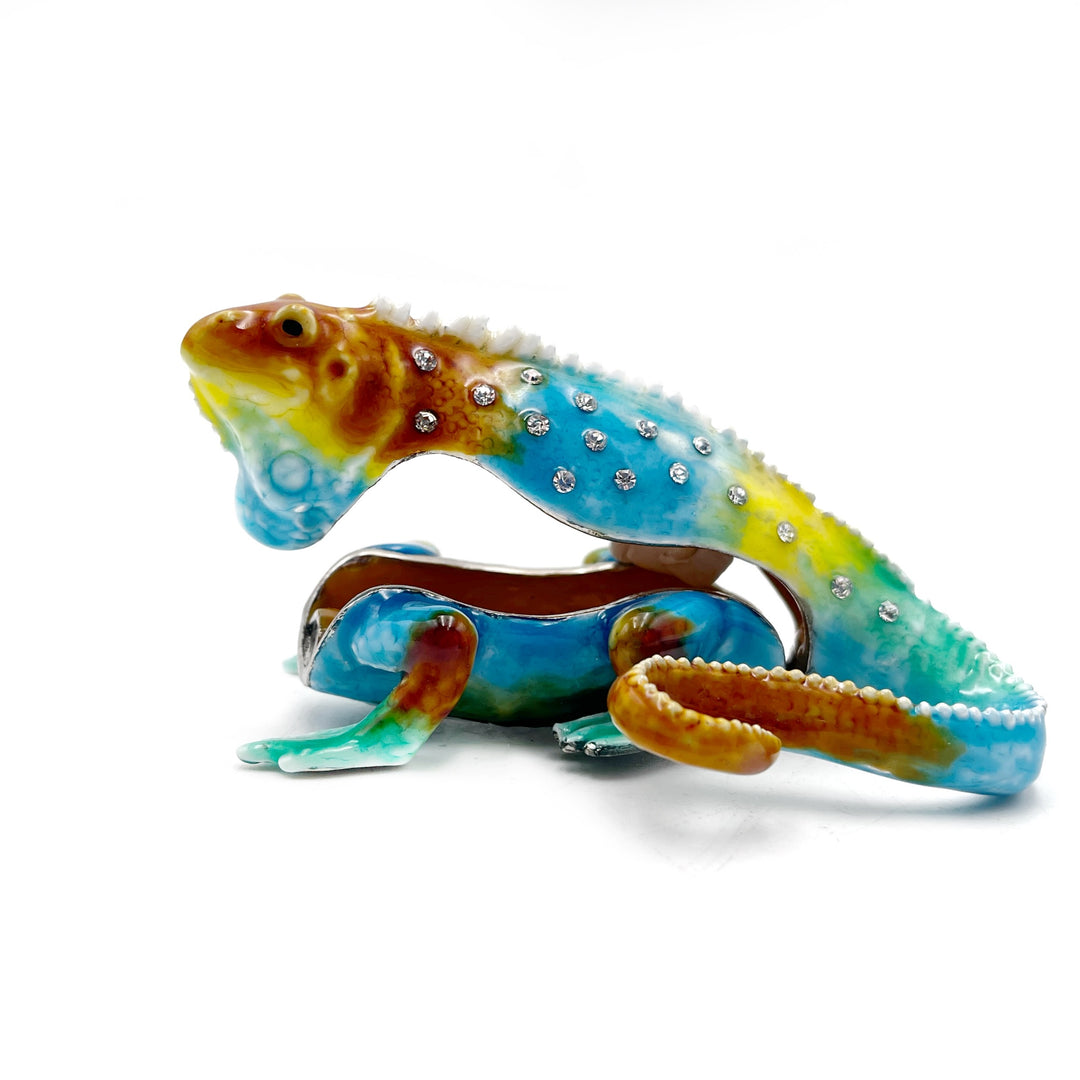 Rainbow Lizard Trinket Box