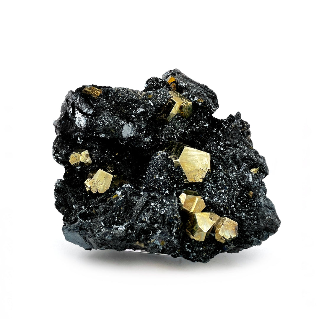 Pyrite on Hematite