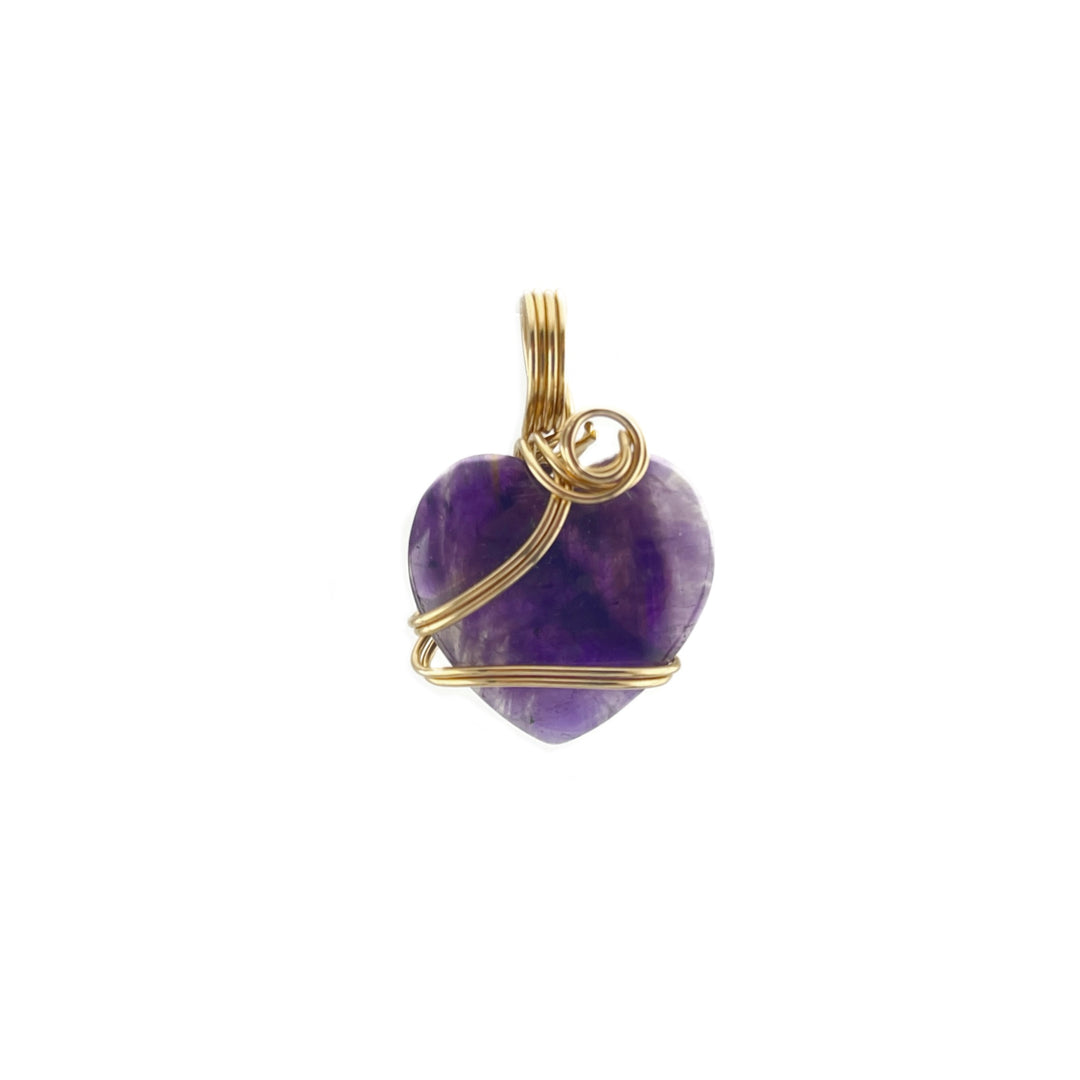 Amethyst Heart Pendant