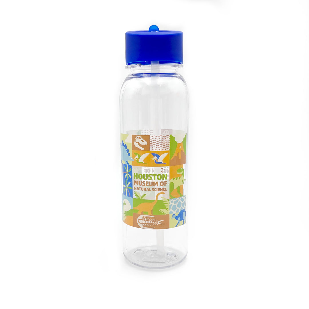 HMNS Block Party Flip Straw Bottle