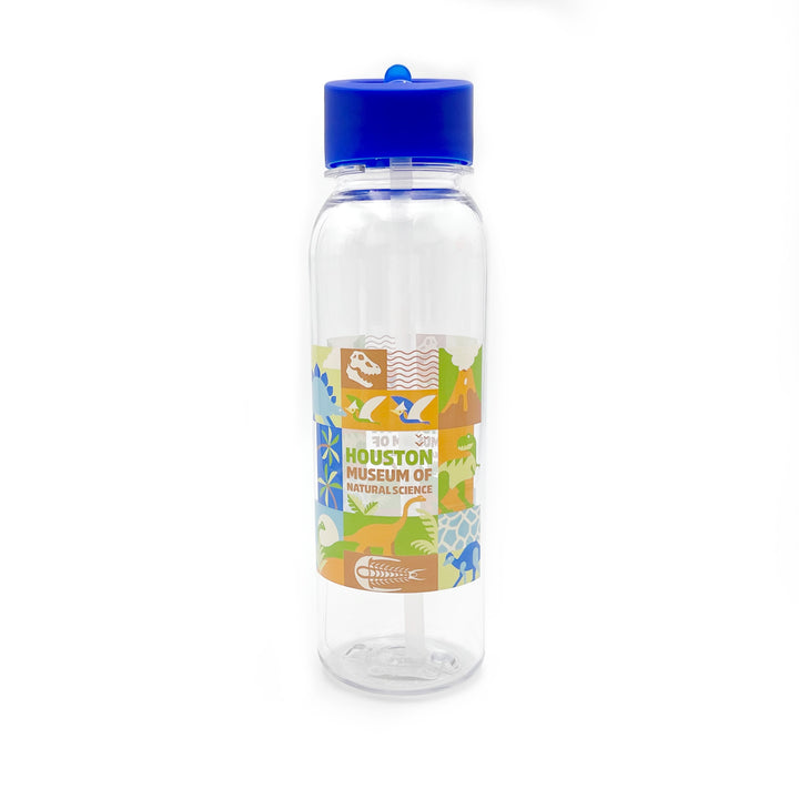HMNS Block Party Flip Straw Bottle