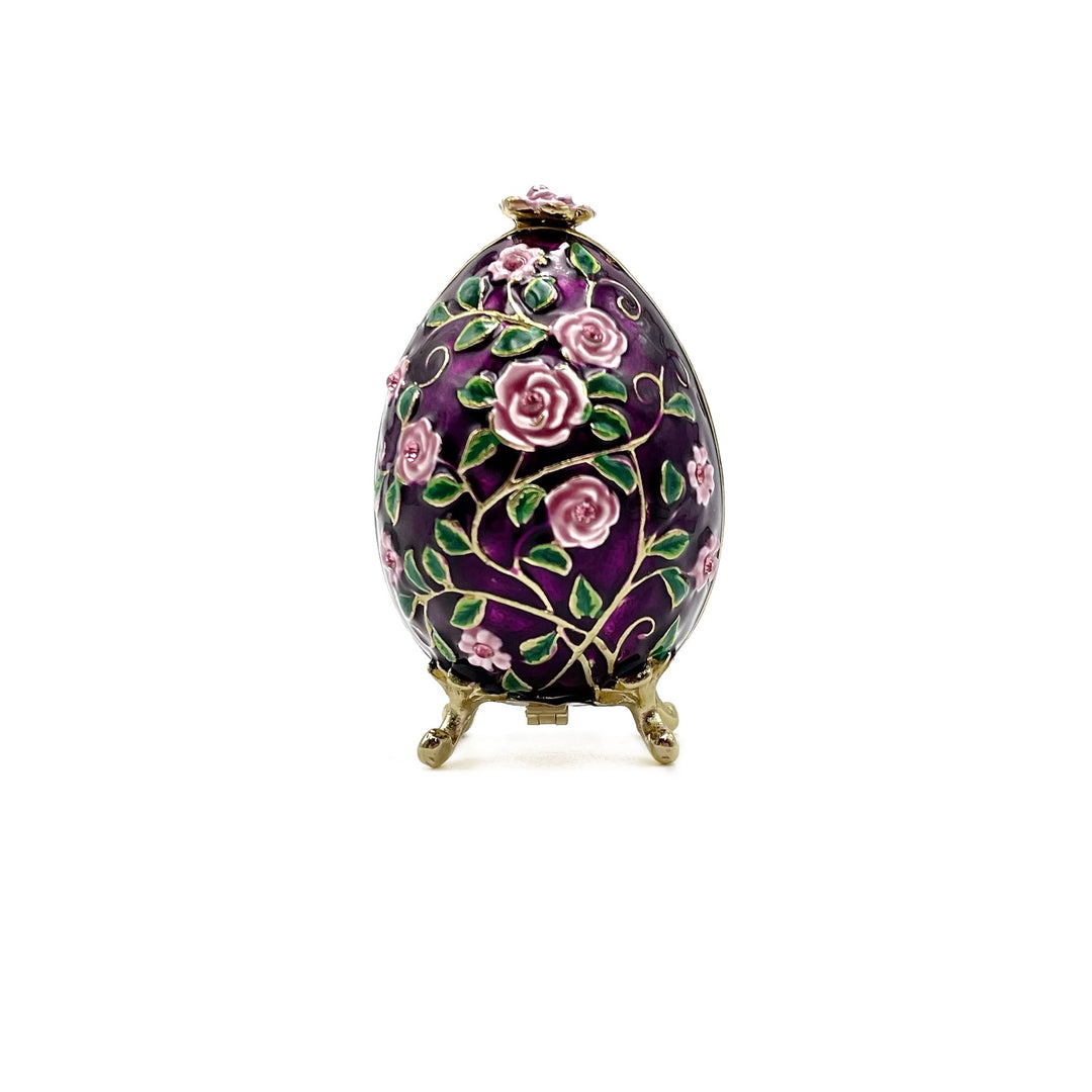 Jeweled Egg Box with Flower