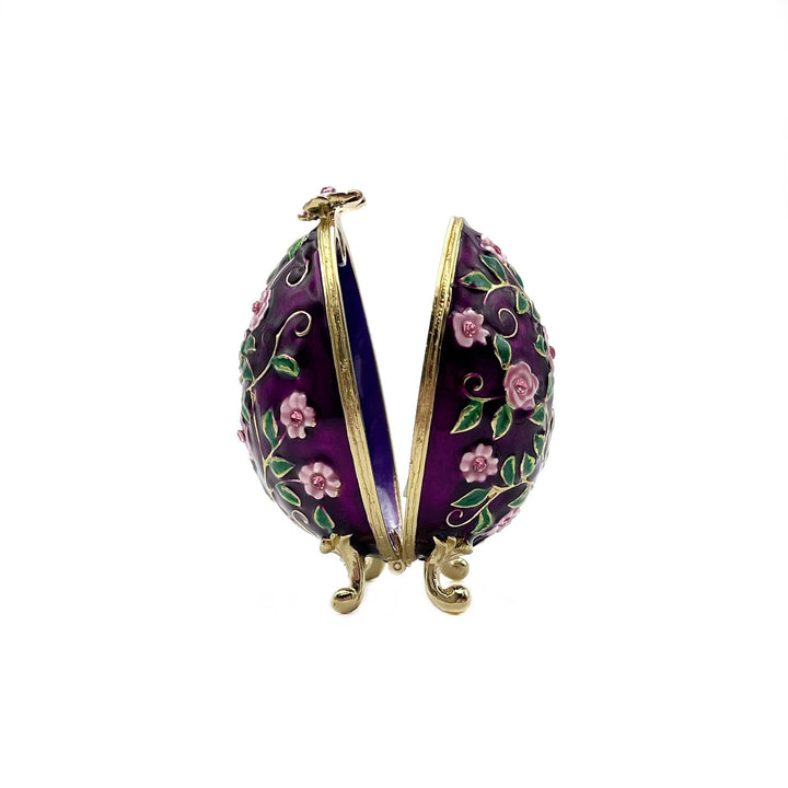 Jeweled Egg Box with Flower