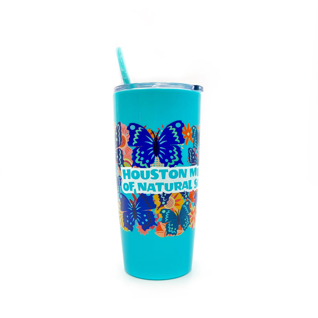HMNS Fun Flor-All Plastic Butterfly Tumbler