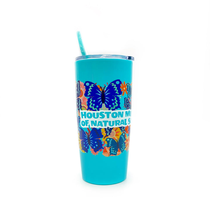 HMNS Fun Flor-All Plastic Butterfly Tumbler