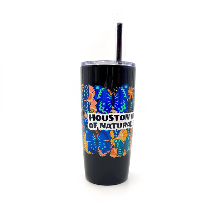 HMNS Fun Flor-All Plastic Butterfly Tumbler