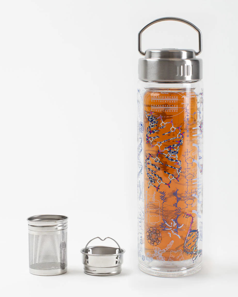 Glass Bottle and Tea Infuser