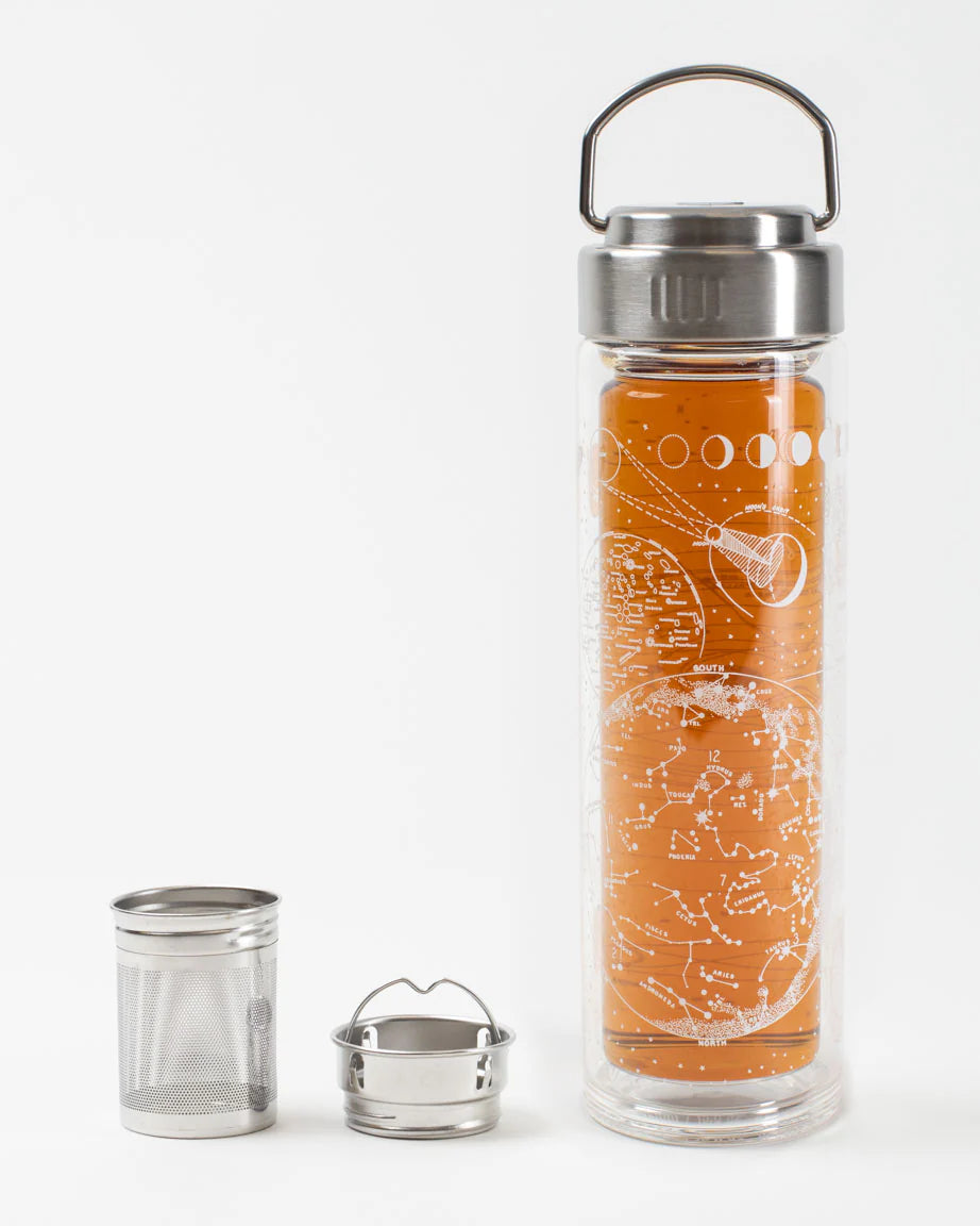 Glass Bottle and Tea Infuser