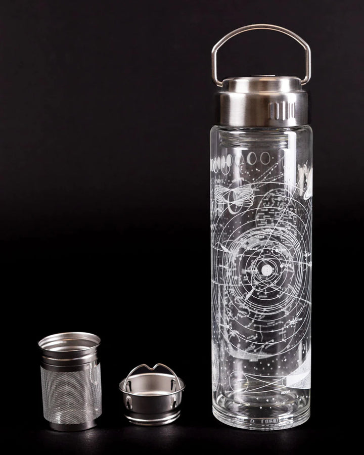 Glass Bottle and Tea Infuser