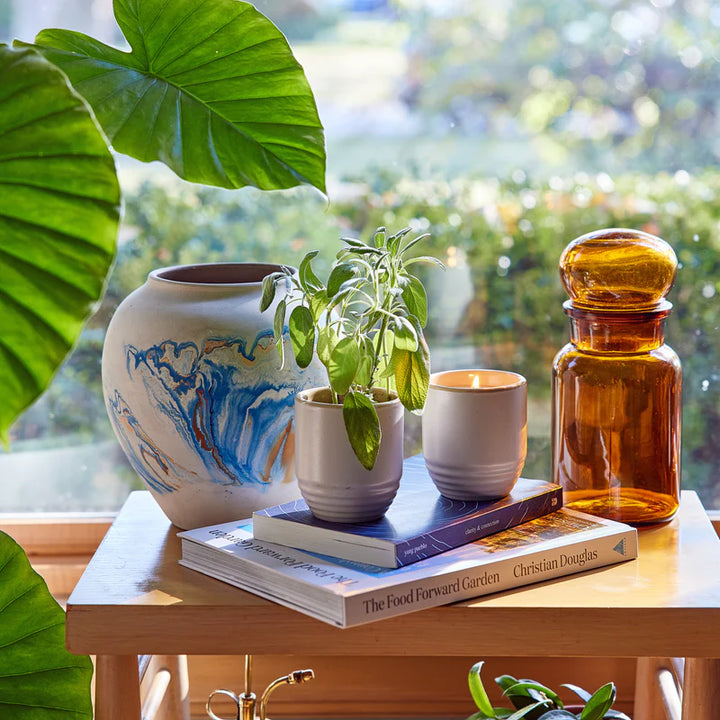 Garden Vibes Seed Planter & Candle: Golden Moments & Sage Seed Packet
