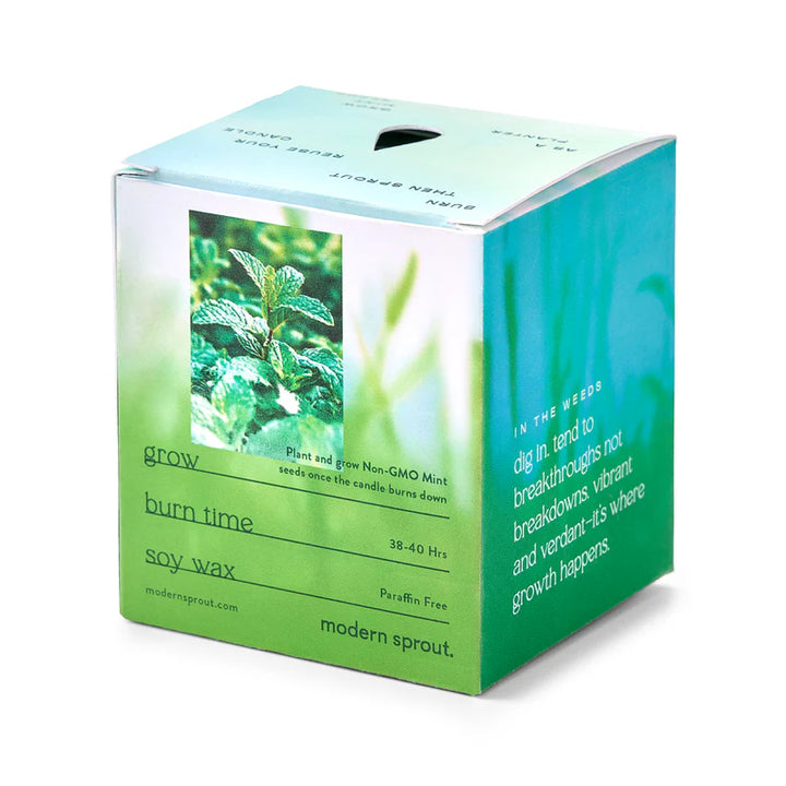 Garden Vibes Seed Planter & Candle: In the Weeds & Mint Seed Packet