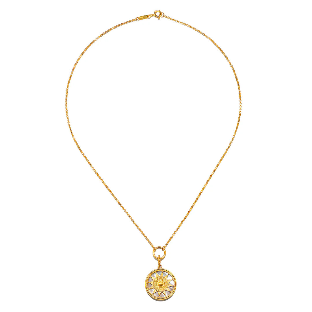 "Inward Journey" Pearl Mandala Necklace