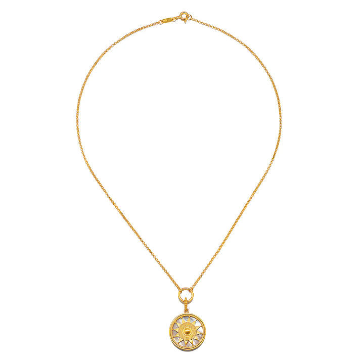 "Inward Journey" Pearl Mandala Necklace