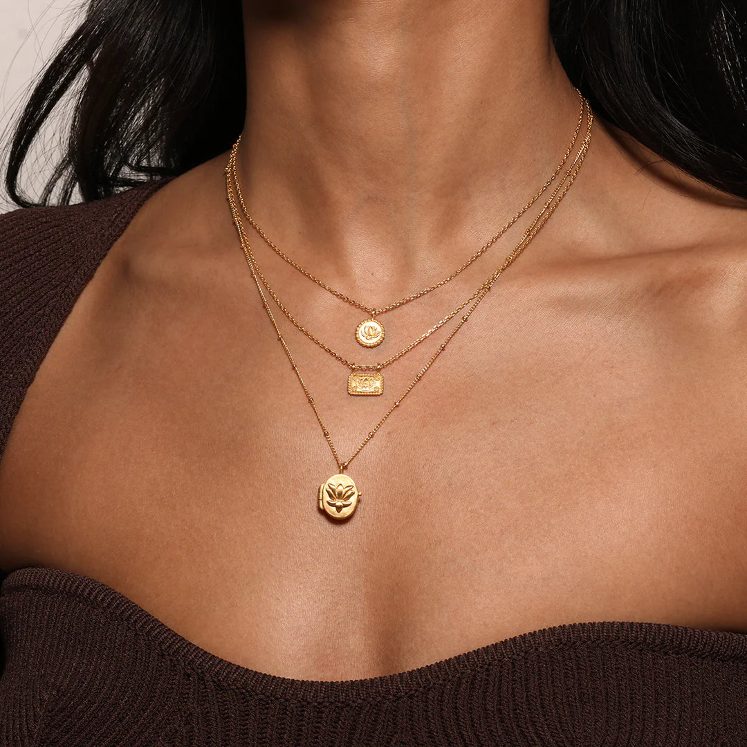 "Emerging Potential" Lotus Necklace