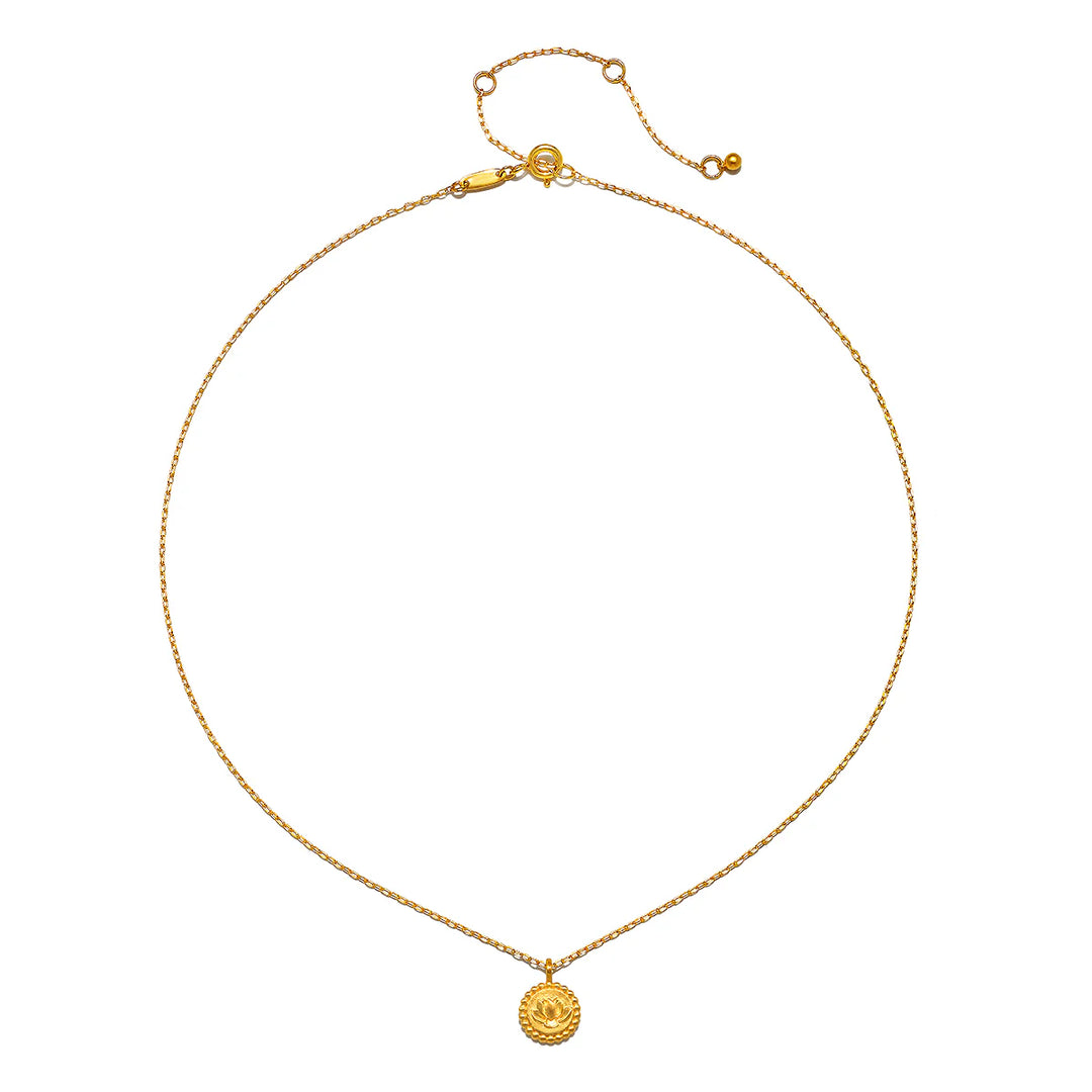 "Emerging Potential" Lotus Necklace