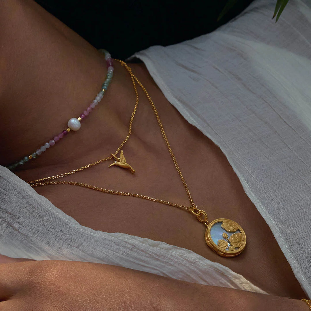 "Loving Devotion" Hummingbird Necklace