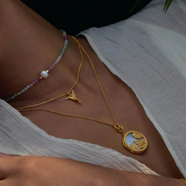 "Loving Devotion" Hummingbird Necklace
