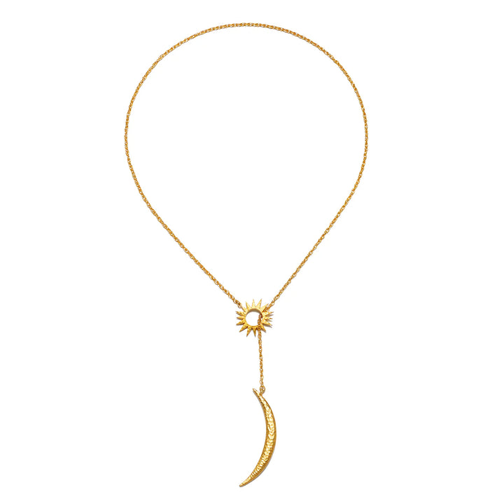 "Dreams Celestial" Sun and Moon Lariat Necklace