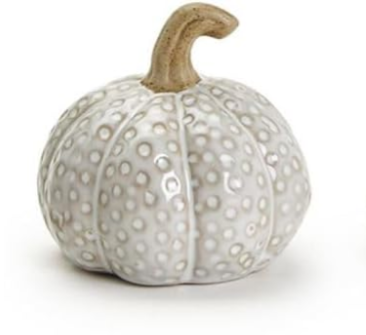 Mini Stoneware Pumpkin Tabletop Decorations