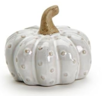 Mini Stoneware Pumpkin Tabletop Decorations