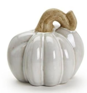 Mini Stoneware Pumpkin Tabletop Decorations