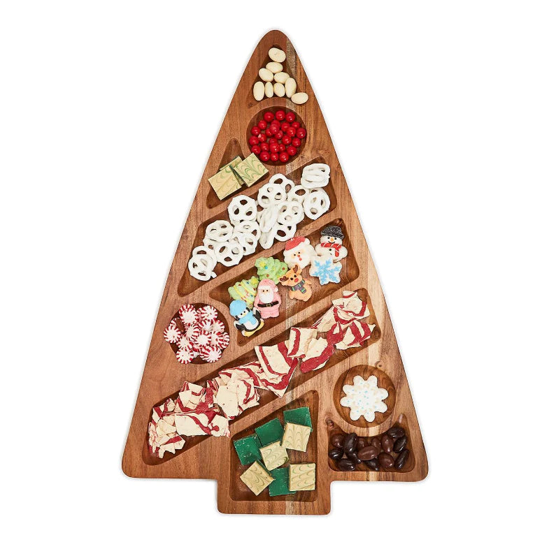 Double-Sided Sectional Tree Oversized Serving Board