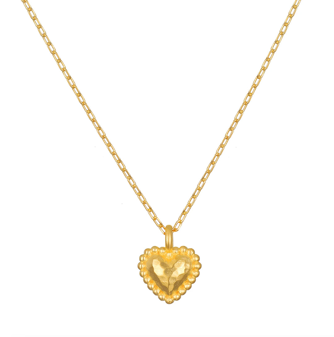 "True Heart" Hammered Dot Necklace