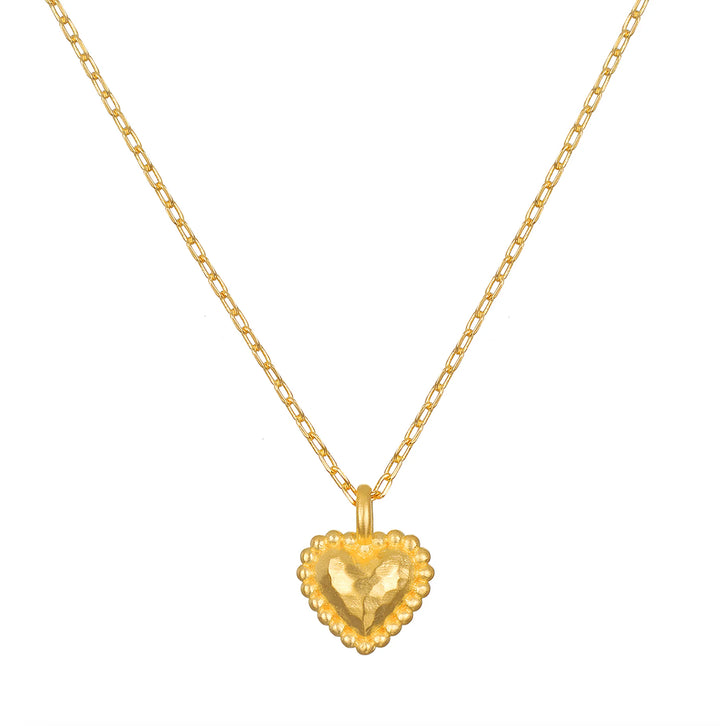 "True Heart" Hammered Dot Necklace