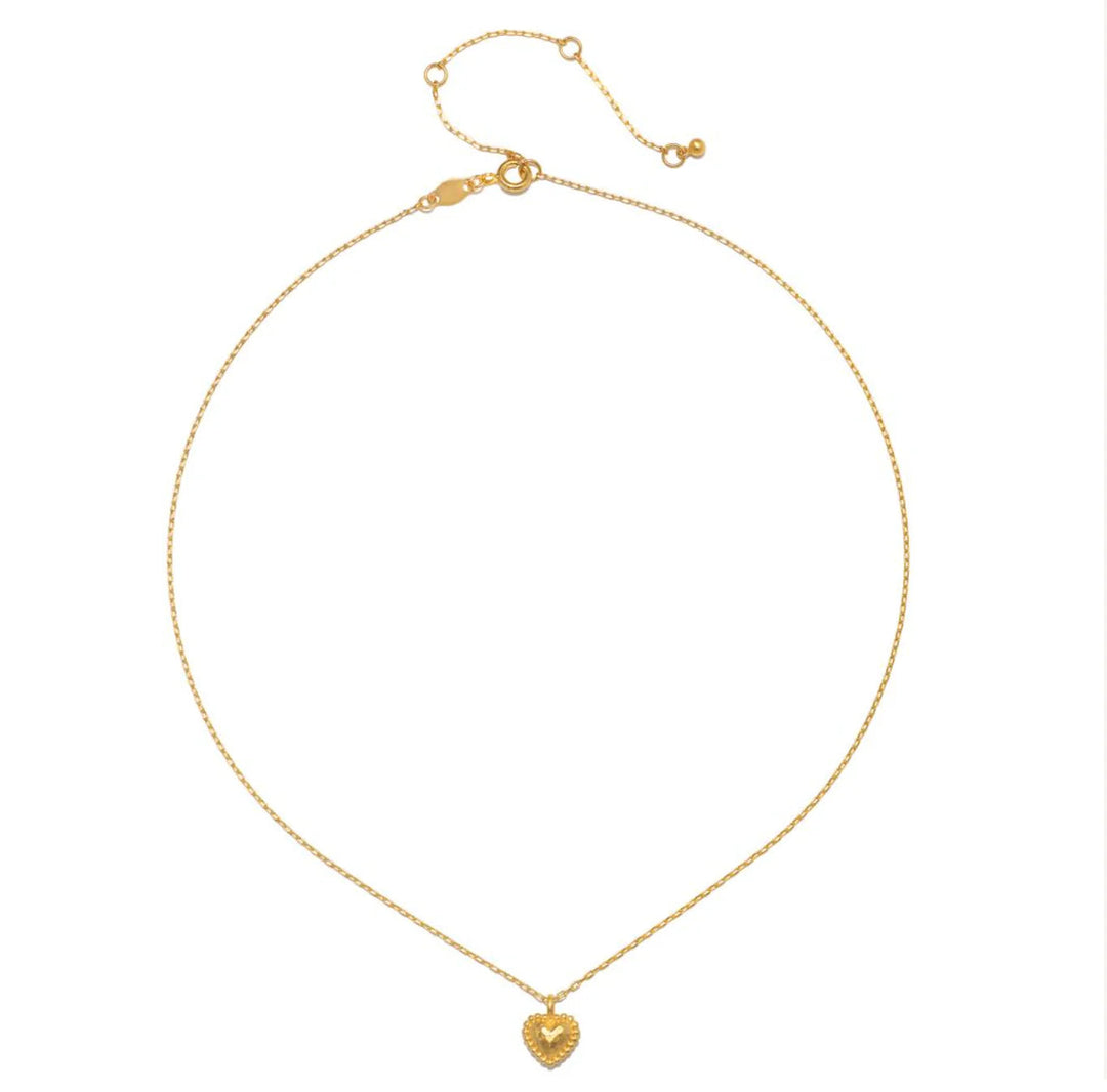 "True Heart" Hammered Dot Necklace